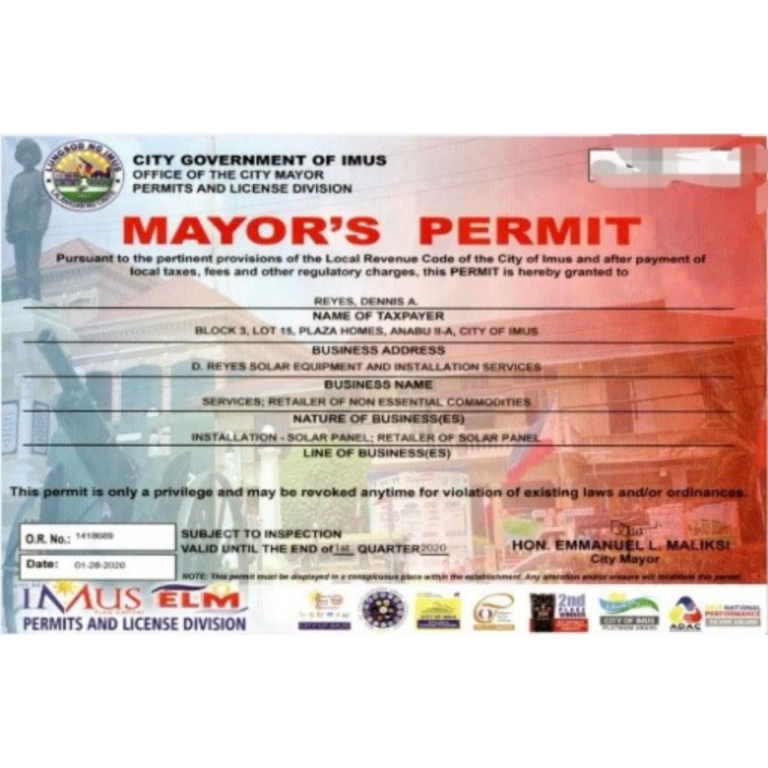 Mayor's Permit